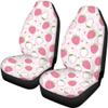 Beauty Collector Pink Cow Strawberry Car Seat Protector Full Set, Auto Seat Cover for Car, Truck SUV Back Seat Cover Seats Full Set, Universal fit for Vehicles Sedan view 3