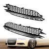 AMOPA Honeycomb Bumper Grille Chrome Trim for 2012-2015 Audi A6 C7 (2 Pcs) view 1