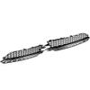 AMOPA Honeycomb Bumper Grille Chrome Trim for 2012-2015 Audi A6 C7 (2 Pcs) view 4