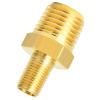 1Pcs Brass Air Inflator Adapter 1/4 NPT(M) to Standard Schrader Valve(M), Tank Valve,Tire Inflator Connector for Auto Portable Air Compressor/Pump, Air Hose, Air Chuck view 1