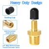 1Pcs Brass Air Inflator Adapter 1/4 NPT(M) to Standard Schrader Valve(M), Tank Valve,Tire Inflator Connector for Auto Portable Air Compressor/Pump, Air Hose, Air Chuck view 4