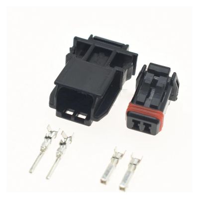 Milkweed Multi-Purpose 1-20 Sets 2 Pin Female Male Auto Rearview Mirror Cable Socket Sensor Plug Fit Compatible Cars Great Wall Havel MX19002P51 MX19002S51 (Color : Male Female Set, Size : 10Sets)