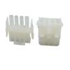 Milkweed Multi-purpose 1set 63080 4 Pin Electrical Wire Connector Plug 6.3mm 4P Male Female Connectors Kit (Housing + Terminal) Fit Fit Compatible Car, White view 1
