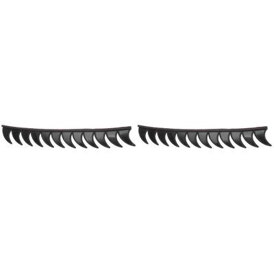BESPORTBLE 2pcs Retro Helmet Patch Decal for Helmets Head Horn Joint Strip Arc-Shaped