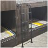 White Black Window Well Ladder, Loft Bed Ladder 7 6 5 4 feet High, Heavy-Duty Iron Bunk Ladders for Trailers Campers Garage Basement, with Foam Steps Padding ( Color : Black , Size : 6.5ft/78in/198cm view 1