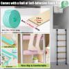 White Black Window Well Ladder, Loft Bed Ladder 7 6 5 4 feet High, Heavy-Duty Iron Bunk Ladders for Trailers Campers Garage Basement, with Foam Steps Padding ( Color : Black , Size : 6.5ft/78in/198cm view 4