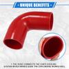 VekAuto Degree Elbow Coupler Silicone Hose 70mm 2.76" ID for Car view 3