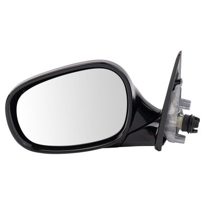 TRQ Driver Side Power Folding Mirror Heated Memory Gloss Black