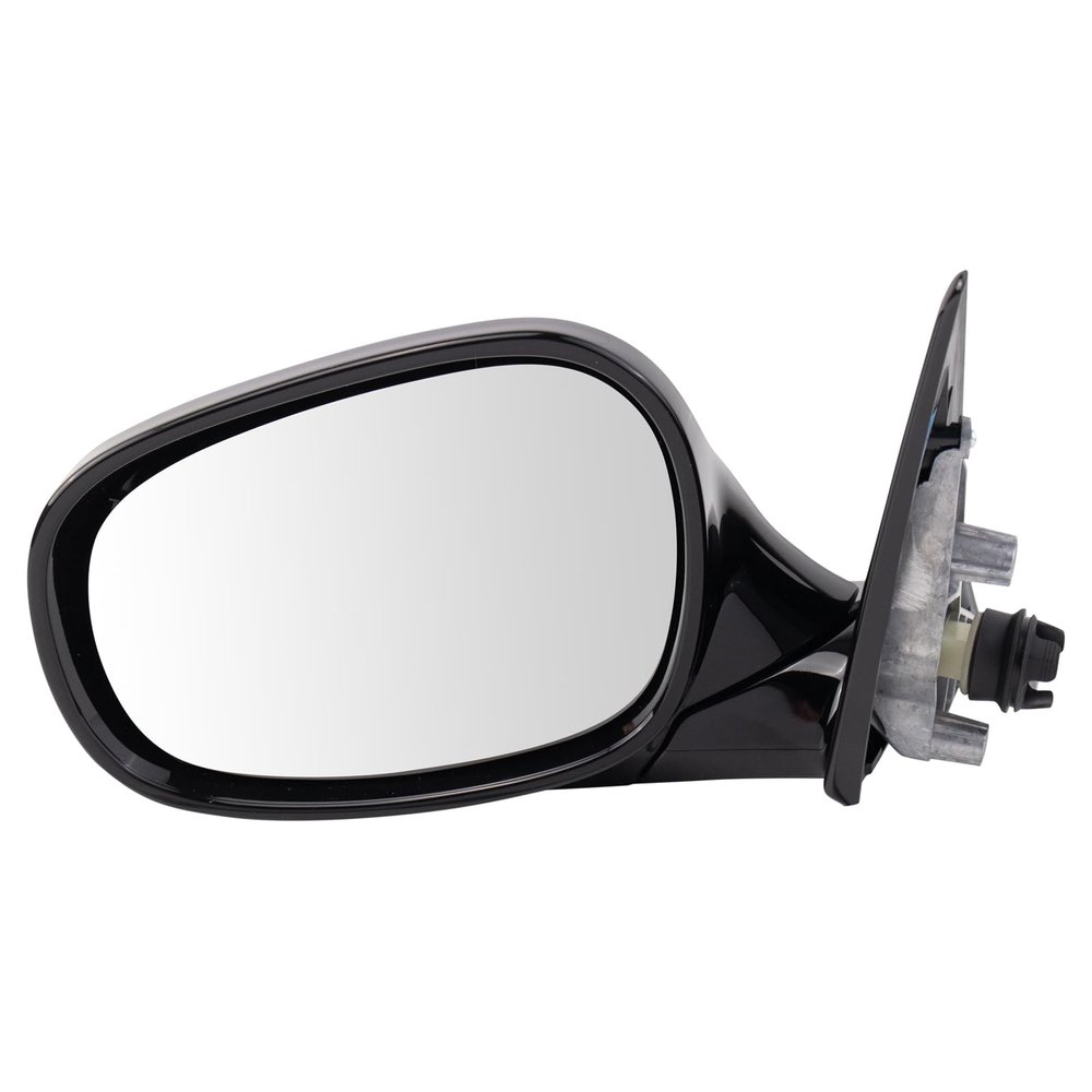 TRQ Driver Side Power Folding Mirror Heated Memory Gloss Black