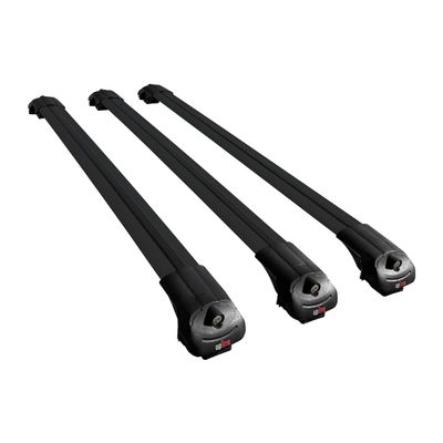 apline Compatible with Opel Zafira Life 2019-2026 ACE-1 Car Roof Rack Cross Bar Black Aluminium 3 Bars