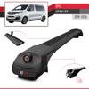 apline Compatible with Opel Zafira Life 2019-2026 ACE-1 Car Roof Rack Cross Bar Black Aluminium 3 Bars view 3