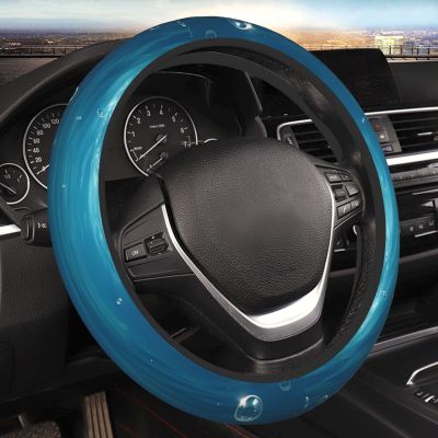 Elastic Stretch Steering Wheel Cover Universal 15 Inch Automotive Steering Wheel Cover Sea Pearl Car Steering Wheel Cover Fit SUV Vans Cars Trucks
