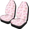 Beauty Collector Pink Bunny Strawberry Front Seat Covers Rear Bench Cover, Seat Protection Cove Car Full Set, Car Front Seat Cushion for Pets Child Car Seat Protector view 3