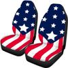 Beauty Collector Flag Star Front Seat Covers Rear Bench Cover, Seat Protection Cove Car Full Set, Car Front Seat Cushion for Pets Child Car Seat Protector view 3