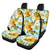 Beauty Collector Sunflower Butterfly Front Seat Covers Rear Bench Cover, Seat Protection Cove Car Full Set, Car Front Seat Cushion for Pets Child Car Seat Protector view 1