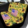 Beauty Collector Sparkly Flag Sunflower Front Seat Covers Rear Bench Cover, Seat Protection Cove Car Full Set, Car Front Seat Cushion for Pets Child Car Seat Protector view 2