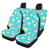 Beauty Collector Blue Mushroom Cute Car Front Seats Covers+2 Pieces Back Seat Protector Split Bench Cover All Weather Bucket Seat Cushion Auto Accessories Car Seat Cover Full Set view 1