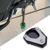 LEDISHUN Motorcycle Kickstand Pad Side Stand Foot Extension Enlarger Plate Support compatible with Kawasaki Ninja500,Z500,Ninja 400,Z400,ZX-4RR,VER KE650,ELIMINATOR/SE (Gray) view 1