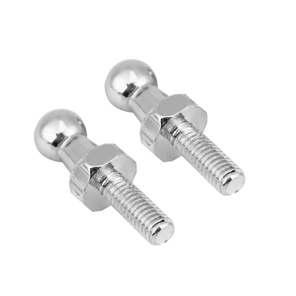Karlass 2 Pcs Car Stainless Steel for Gas Struts Ball Ended Bonnet 10mm M6 Ball Stud