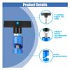 Car Lift Support Clamp, Hood Strut Clamp Spark Plug Caliper 2-In-1 Tool, Car Hoods Prop Rod Hood Stay Holder, Universal Auto Support Rod Retainer Accessories for Cars (Blue) view 3