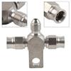 GZYF 1PC AN-3 Tee Brake Hose AN3 to Hose End Fittings with Locating Lug Stainless Steel For Racing Motorbike Brake Hose Motorcycle Universal view 4