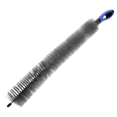 PartyKindom Refrigerator Coil Cleaning Brush with Non-Slip Handle Radiator Cleaning Tool for Air Conditioner Vent and Dryer Lint Removal Hard Bristle Household Dust Cleaner 23.62In