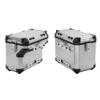 SFriding Aluminum 42L+36L Side Cases for Honda CRF1000L Africa Twin 2016-2017, Trunk Bag Luggage Box with Mounting Bracket and Security Locks, Black view 1