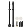 Corki Cycles Tubeless Presta Valve Stem 100 mm with 2PCS Valve Core and 2PCS Remover Tool (Black) view 1