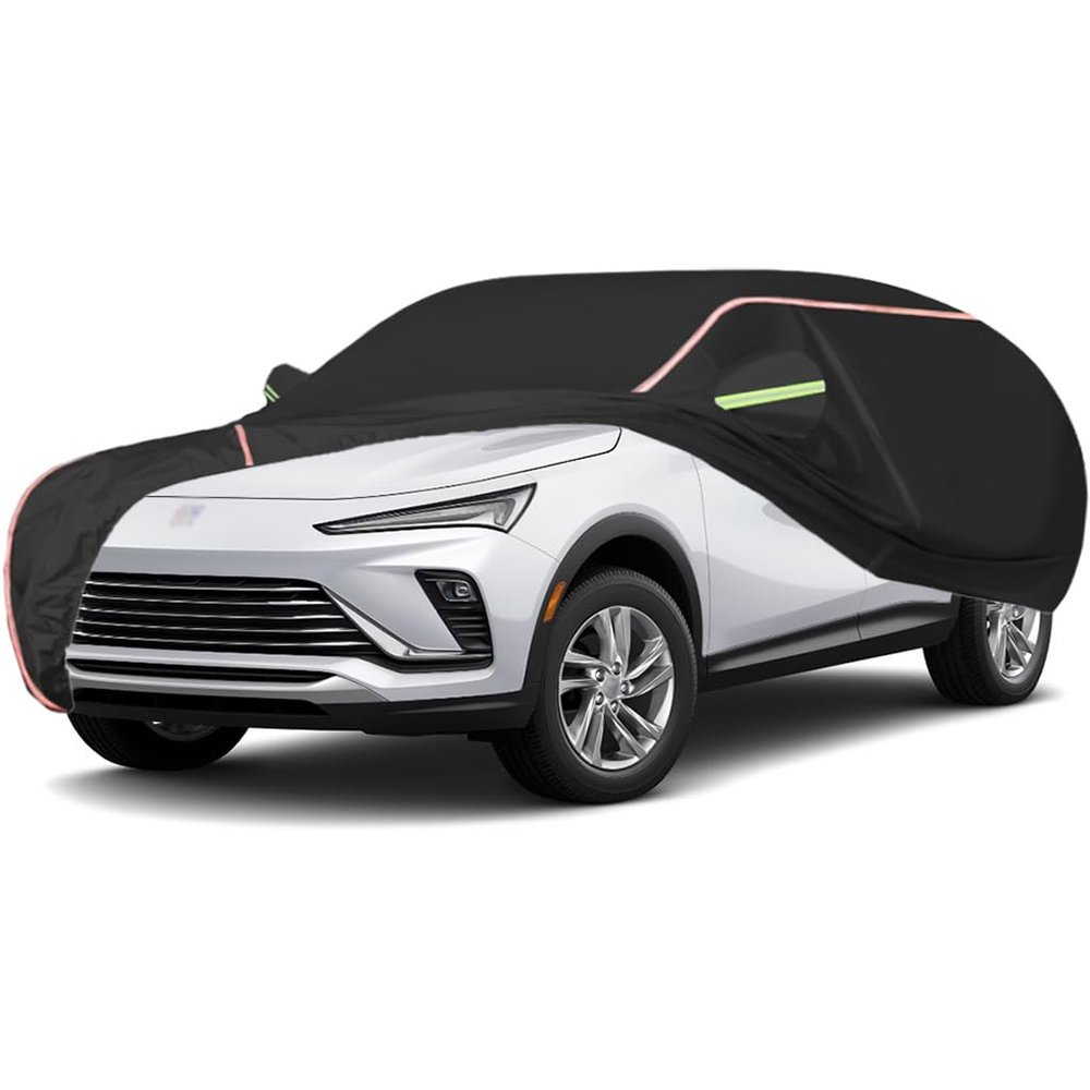 WOLWES Car Covers are Suitable for Buick Envista Avenir/Preferred/Sport Touring All-Weather Windproof, Snowproof, Rainproof, UV-Protected and Breathable All-Season Universal with Side Door Zip Oxford