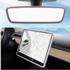 GOOYOGOO Screen Protector Silicone Frame + Rear View Mirror Cover for Tesla Model 3 Model Y, 15" Center Control Touchscreen,Knee Protection/Anti-bump/Durable (PINK) view 1