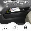 HIRUFAIT Center Console Side Organizer Tray Compatible with L@nd Rover Defender 90/110/130 2020-2023 Accessories, Gear Shift Side Storage Box ABS Black 2PCS view 2