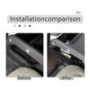 HIRUFAIT Center Console Side Organizer Tray Compatible with L@nd Rover Defender 90/110/130 2020-2023 Accessories, Gear Shift Side Storage Box ABS Black 2PCS view 4