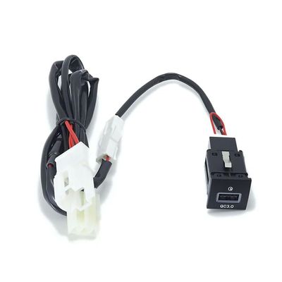 NCOUUOCN for VW Golf 6 Jetta 5 MK5 Scirocco 06-12 QC3.0 Type C PD USB Quick Car Charger Socket Nondestructive Replacement Harness 12V/24 (QC3.0 Charger)