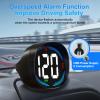 SinoTrack HUD GPS Speedometer Universal Car Heads-up Display 2.7inch MPH Speed Meter with Compass Over Speed Alarm for All Vehicle USB Connect Plug and Play view 3