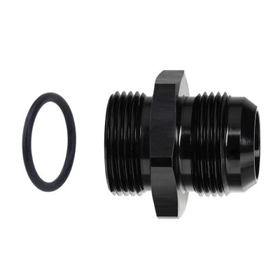 EVIL ENERGY 16AN Flare to 16AN ORB Male Fuel Rail Adapter Fitting Black