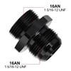 EVIL ENERGY 16AN Flare to 16AN ORB Male Fuel Rail Adapter Fitting Black view 2