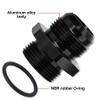EVIL ENERGY 16AN Flare to 16AN ORB Male Fuel Rail Adapter Fitting Black view 3