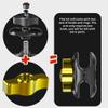 Tackform 2" Long Metal 20mm Ball and Socket Arm DuraLock 20 Series | Dual 20mm Sockets with Optional Anti-Theft Knob | Black with Yellow Billet Accent Kit view 2