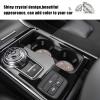 Ziciner 2PCS Bling Car Cup Holder Coaster, 2.73 Inch Anti-Slip Cup Insert Coasters, Crystal Rhinestone Auto Drink Cup Mat, Universal Interior Decor Car Accessories for Women Girls (Golden) view 3