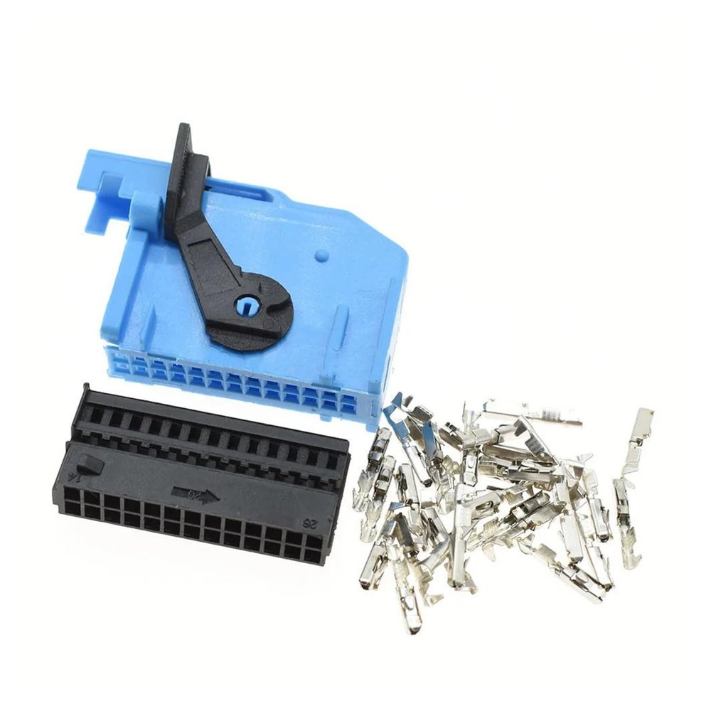 1-20 Kits 26 Pin Female Male Automotive Instrument Cable Socket Automotive Conenctor 185879-2 185226-2 (Color : Female Set, Size : 10Sets)