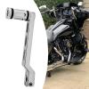 Hoypeyfiy Motorcycle Heel Toe Gear Shift Lever Gear Shift Pedal Lever Arms with Shifter Peg Black Replacement for Harley FL Softail Tri Glide Trikes Touring Electra Glide Road King (Silver) view 3