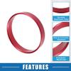 A ABSOPRO Car Hub Centric Rings OD 56.1mm to ID 54.1mm Hub Centric Rings Wheel Bore Center Spacer Aluminum Alloy Red (Set of 4) view 3