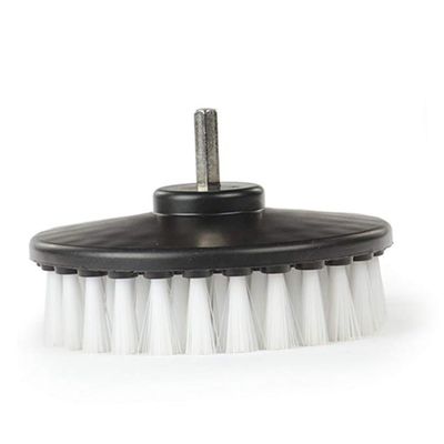 PartyKindom 3pcs Hollow Drill Clean Brush Efficient Cleaning for Leather Plastic Brushes for Furniture Car Interiors Yellow