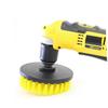 PartyKindom 3pcs Hollow Drill Clean Brush Efficient Cleaning for Leather Plastic Brushes for Furniture Car Interiors Yellow view 4