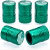 MEAJOO 5PCS USA Flag Tire Valve Stem Caps, Premium Alloy Air Caps Cover, Wheel Tyre Stem Covers for Cars, SUVs, Bike, Bicycles,Trucks and Motorcycles (Green) view 1