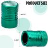 MEAJOO 5PCS USA Flag Tire Valve Stem Caps, Premium Alloy Air Caps Cover, Wheel Tyre Stem Covers for Cars, SUVs, Bike, Bicycles,Trucks and Motorcycles (Green) view 2