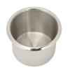 Bordstract Stainless Steel Car Cup Holder Insert, Cup Drink Can Holder 68mm Hole Recessed Cup Holder for DIY Marine Boat RV Wide Application view 3