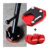 LeosHi Compatible with CBR650R CBR650F CBR500R 2013-2021 2022 Motorcycle Tire Valve Cap Kickstand Foot Enlarger Side Stand Extension CBR 650R (Size : Valve caps-Orange) view 2