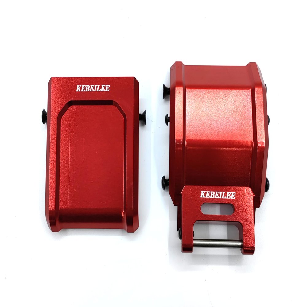 KEBEILEE CNC Aluminum7075 Skid Plate Set for LOSI Promoto MX 1:4 LOS264001 (red)