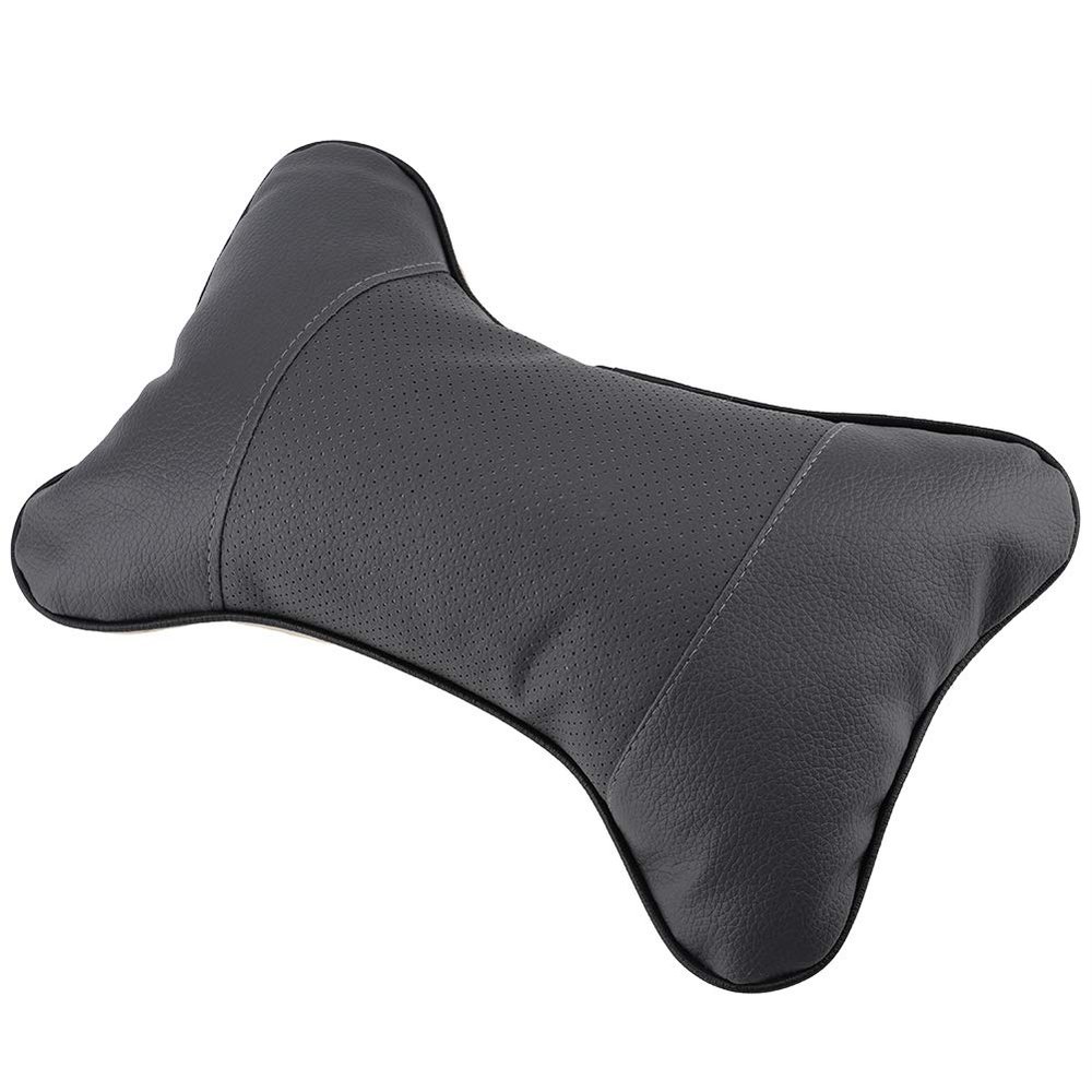 Neck Rest Pad, 1Pc Soft Auto Car Seats Headrest Pillow Breathable Head Neck Support Cushion Pad Neck Rest Pillow(grey)